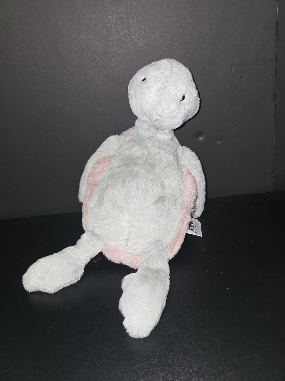 Jellycat London Bashful Turtle Pink Shell Grey Green Plush Retired